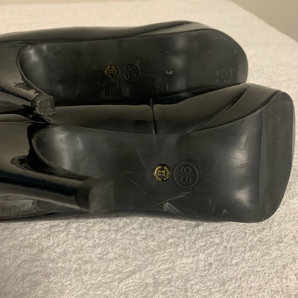 WORTHINGTON PATENT BLACK HEEL PUMP 9.5 - Picture 6 of 7
